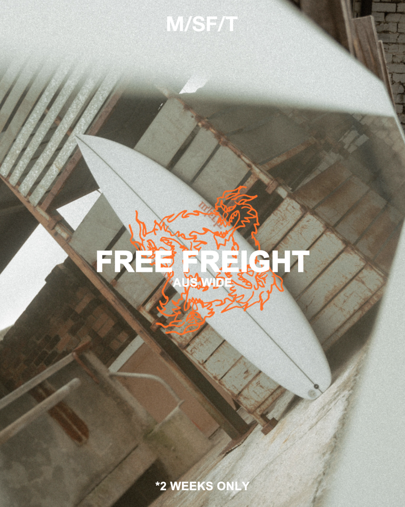 FREE FREIGHT ON ALL SURFBOARDS